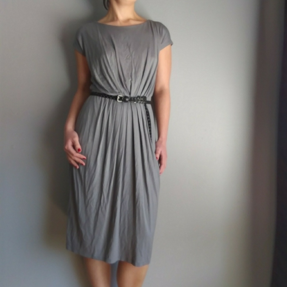 Suzi Chin for Maggy Boutique Grey Dress
